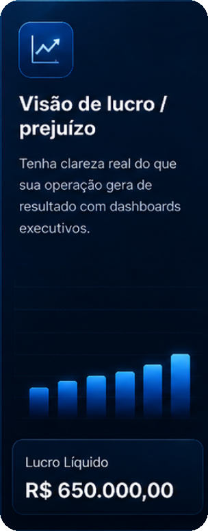 Visão de lucro e prejuízo