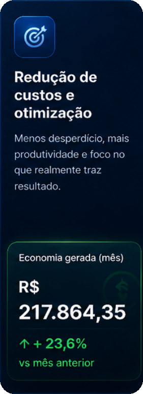 Redução de custos e otimização